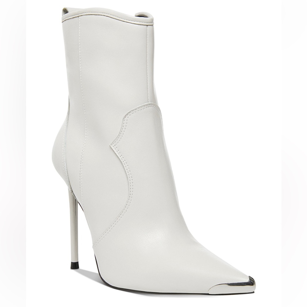 White leather booties size 7.5 Final SALE